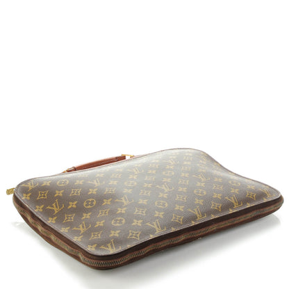 Louis Vuitton Monogram Porte-Documents Poignee Portfolio with Handle 4 of 9