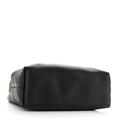 Gucci Pebbled Calfskin Medium Soho Chain Shoulder Bag Black 4 of 10