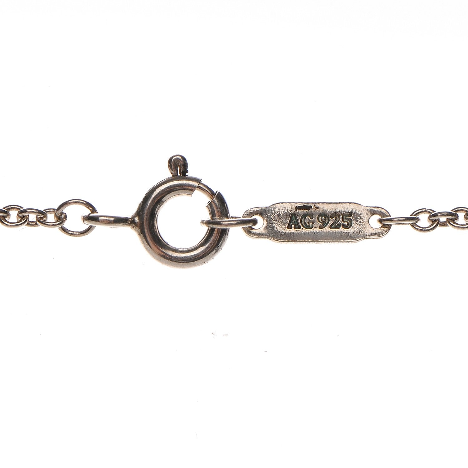 Tiffany Sterling Silver Diamond Small Daisy Key Pendant Necklace 7 of 8