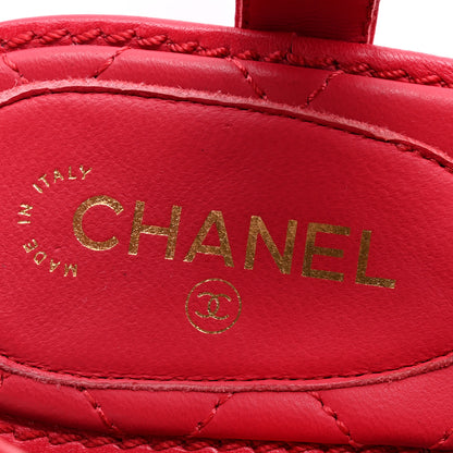 Chanel Lambskin Chain CC Logo Thong Sandals 39 Pink 7 of 12