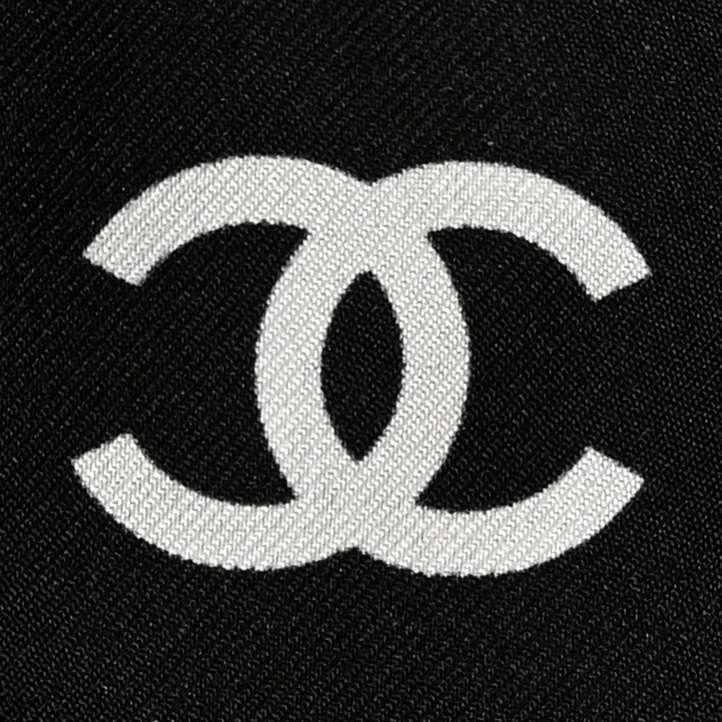 Silk Slim Bandeau Scarf Black White