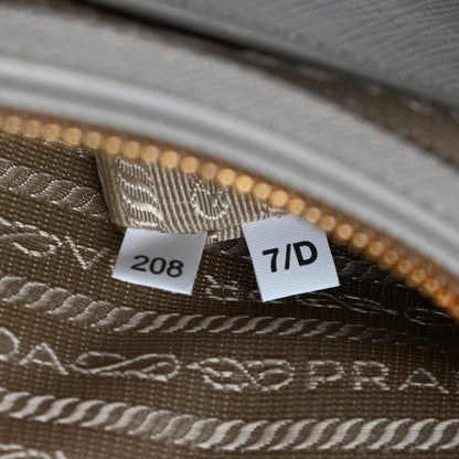 Prada Saffiano Lux Tote Bowler Talco 7 of 19