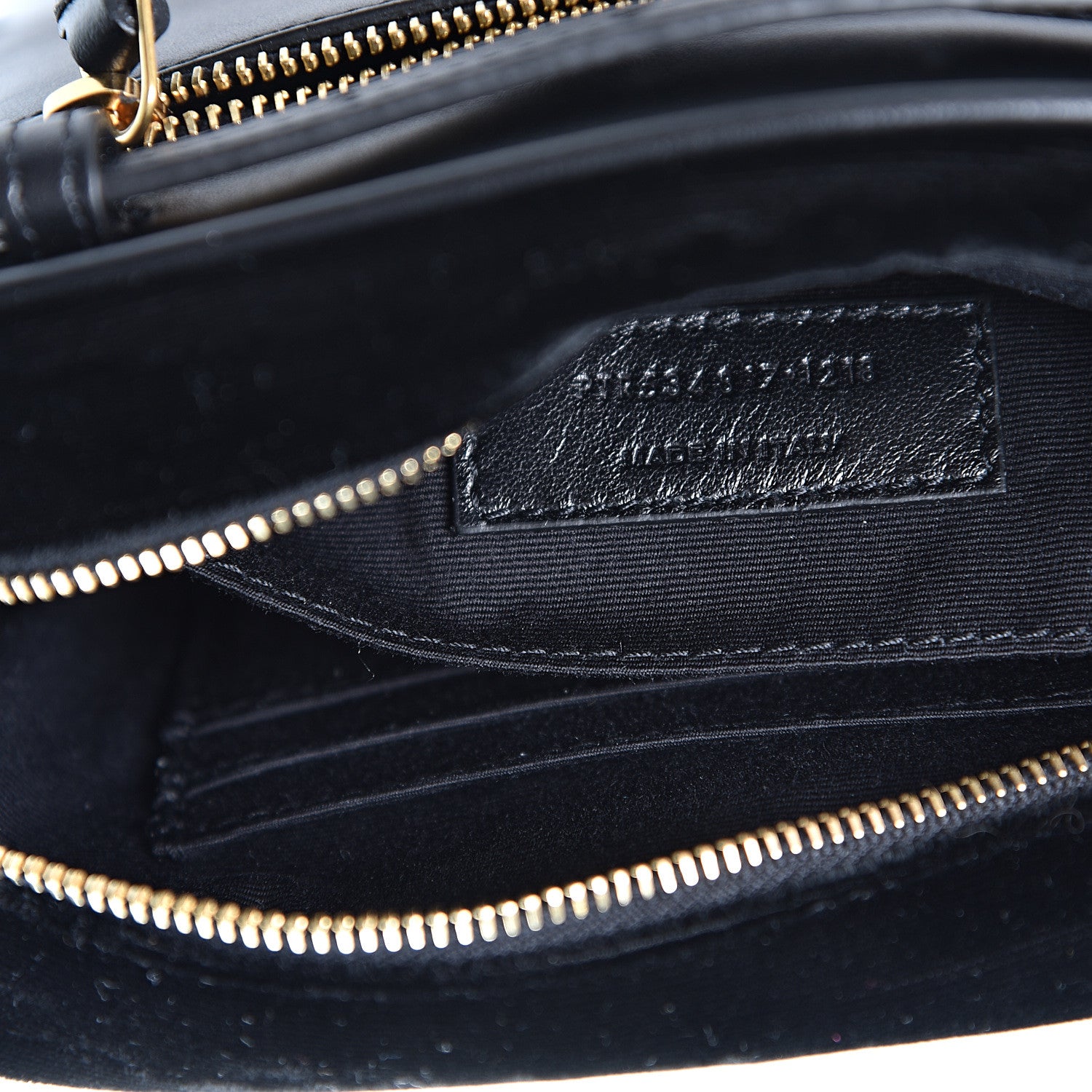 Saint Laurent Velour Matelasse Monogram Lou Belt Bag Black 6 of 9