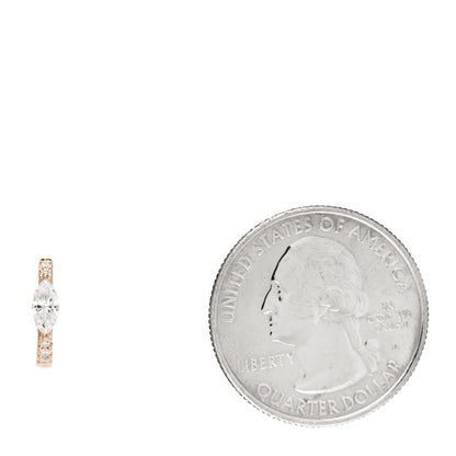 Anita Ko 18K Rose Gold Diamond Marquise Huggie Earring 2 of 5