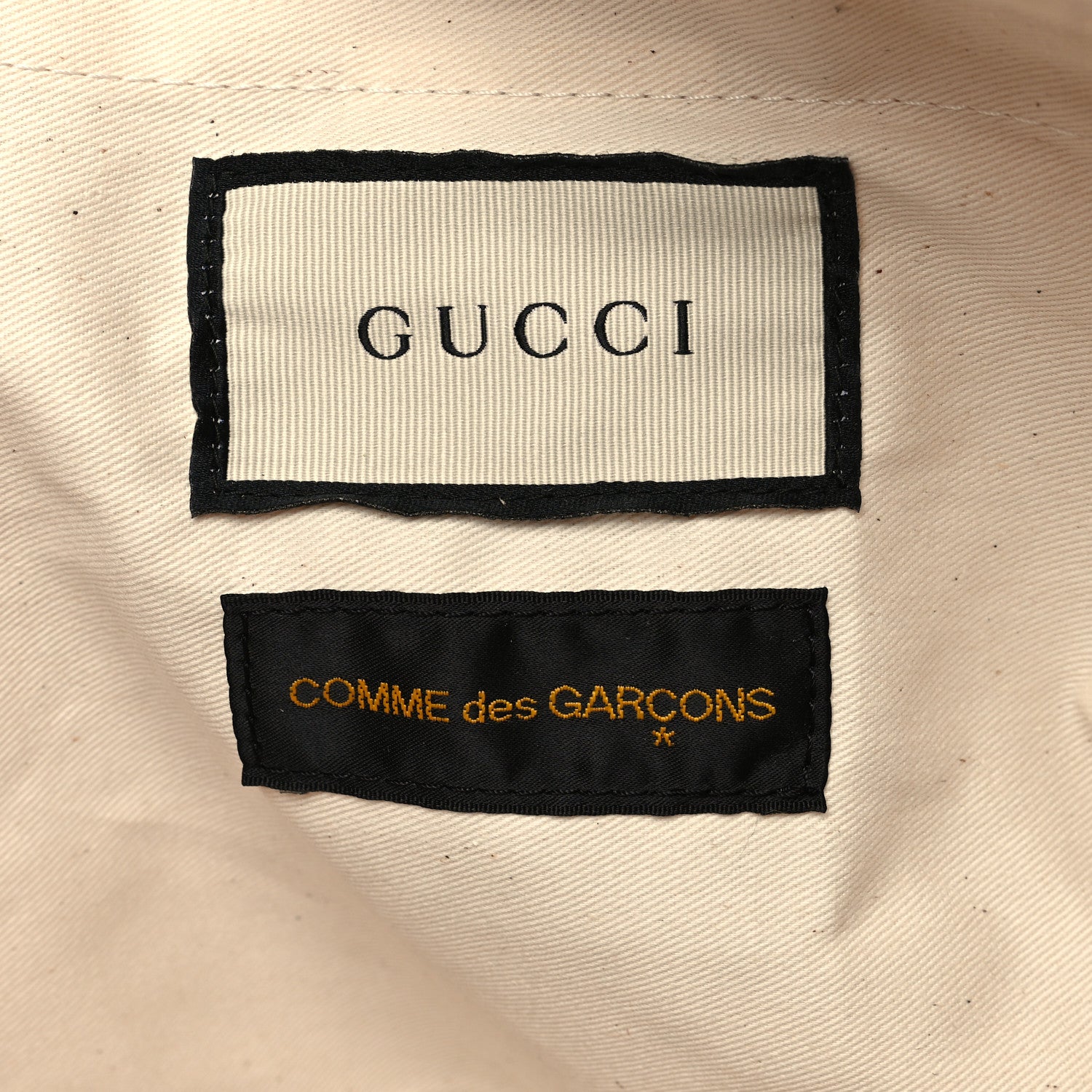 Gucci X COME DE GARCONS Plastic Web Floral Paper Shopper Tote 6 of 10