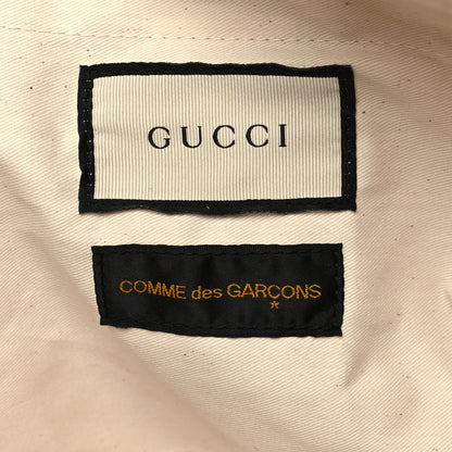 Gucci X COME DE GARCONS Plastic Web Floral Paper Shopper Tote 6 of 10