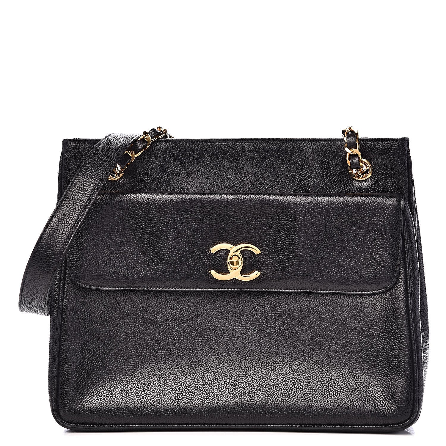 Chanel Caviar CC Shoulder Bag Black 1 of 11
