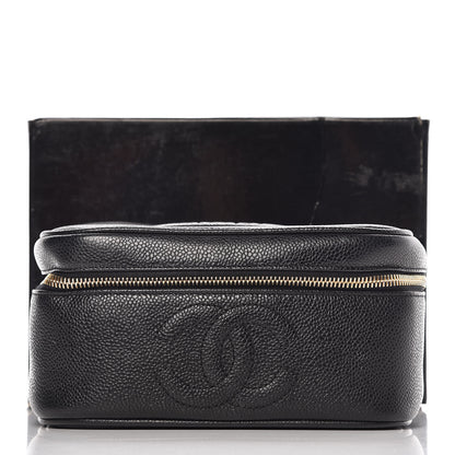 Chanel Caviar Vanity Cosmetic Case Black 16 of 16
