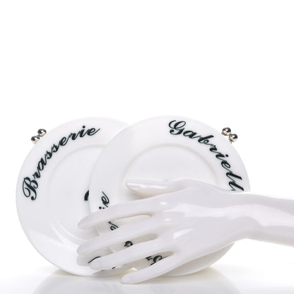 Chanel Plexiglass Brasserie Gabrielle Plates Minaudiere White 2 of 7