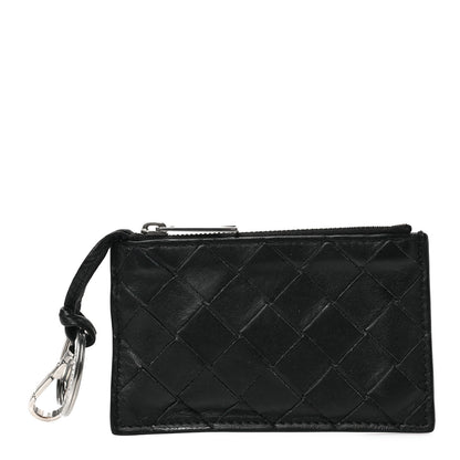Bottega Veneta Nappa Intrecciato Key Case Black 1 of 6