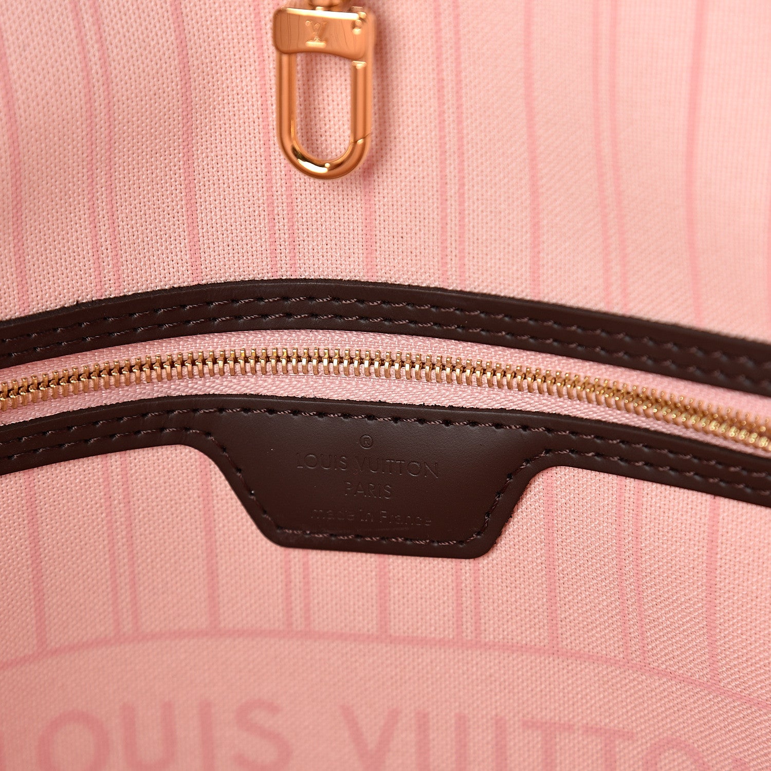 Louis Vuitton Damier Ebene Neo Neverfull MM Rose Ballerine 5 of 9