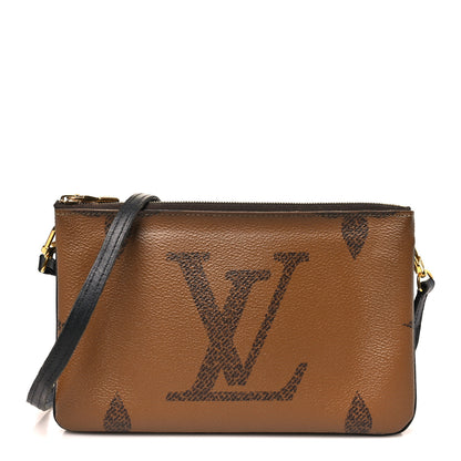 Louis Vuitton Reverse Monogram Giant Double Zip Pochette 1 of 12