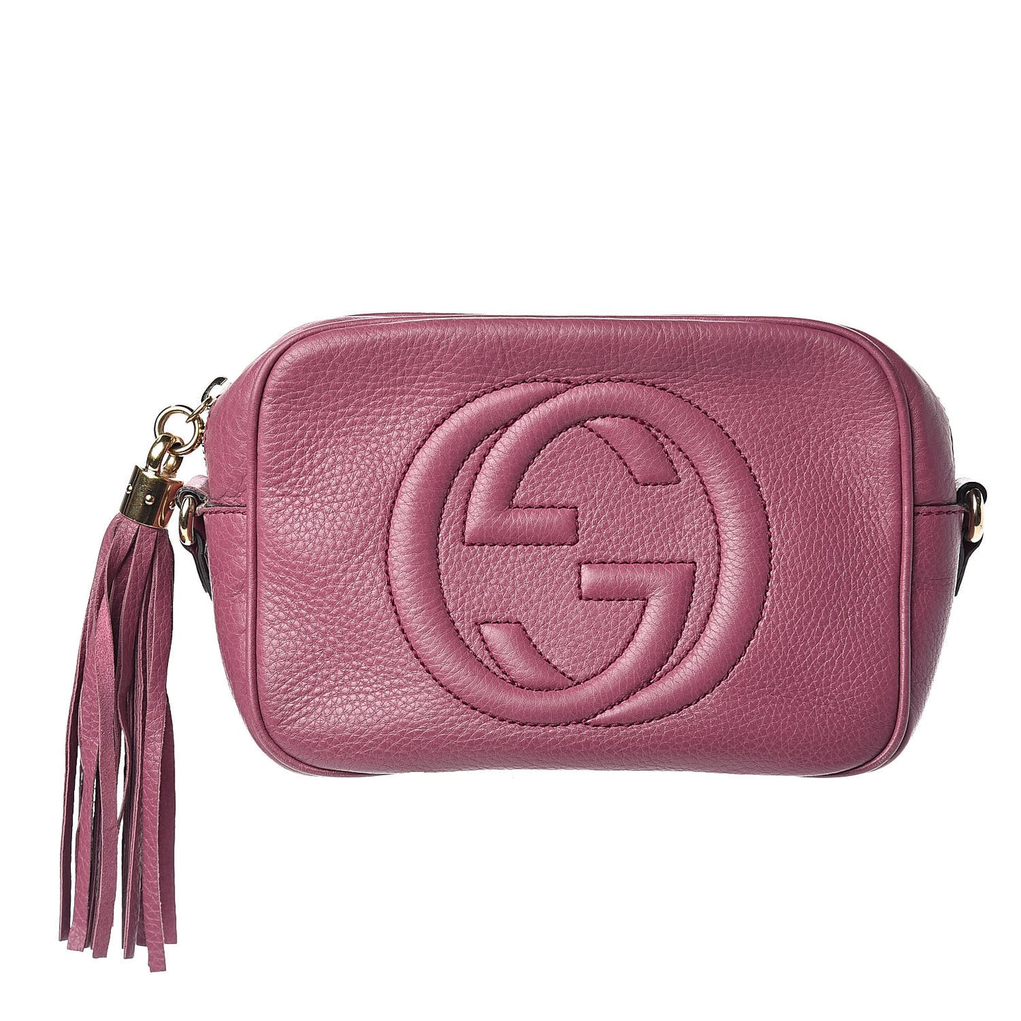 Pebbled Calfskin Small Soho Disco Bag Peonia Flower
