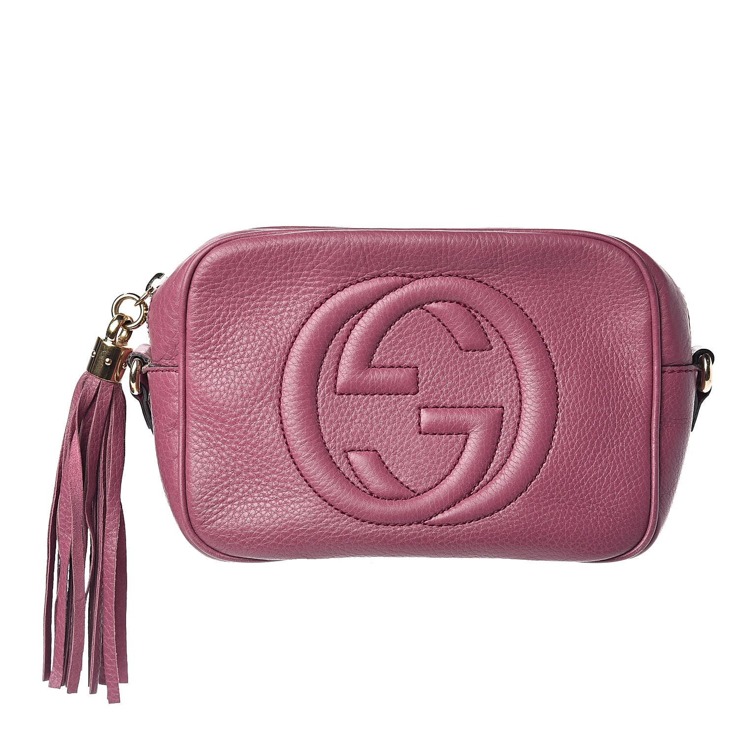 Gucci Pebbled Calfskin Small Soho Disco Bag Peonia Flower 1 of 15