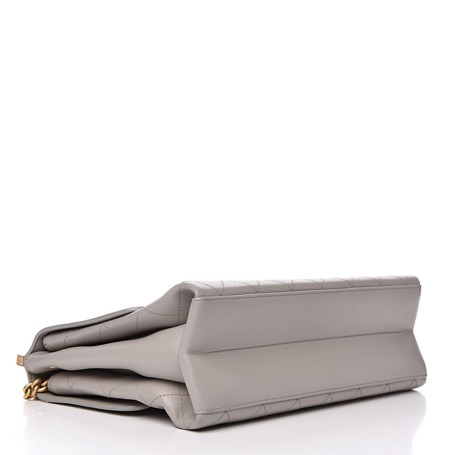 Chanel Lambskin Quilted Medium Coco Lux Flap Grey 4 of 14