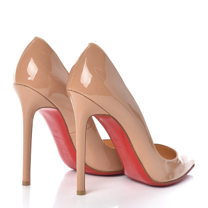 Christian Louboutin Patent Pigalle 120 Pumps 37.5 Nude 4 of 9