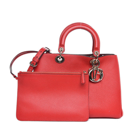 Christian Dior Bullcalf Medium Diorissimo Tote True Red 1 of 7