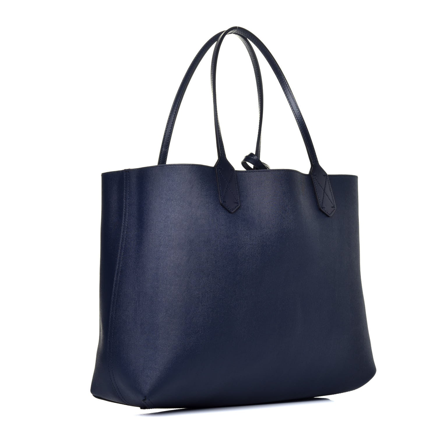 Gucci GG Supreme Monogram Blooms Medium Reversible Tote Beige Blue Navy 6 of 16