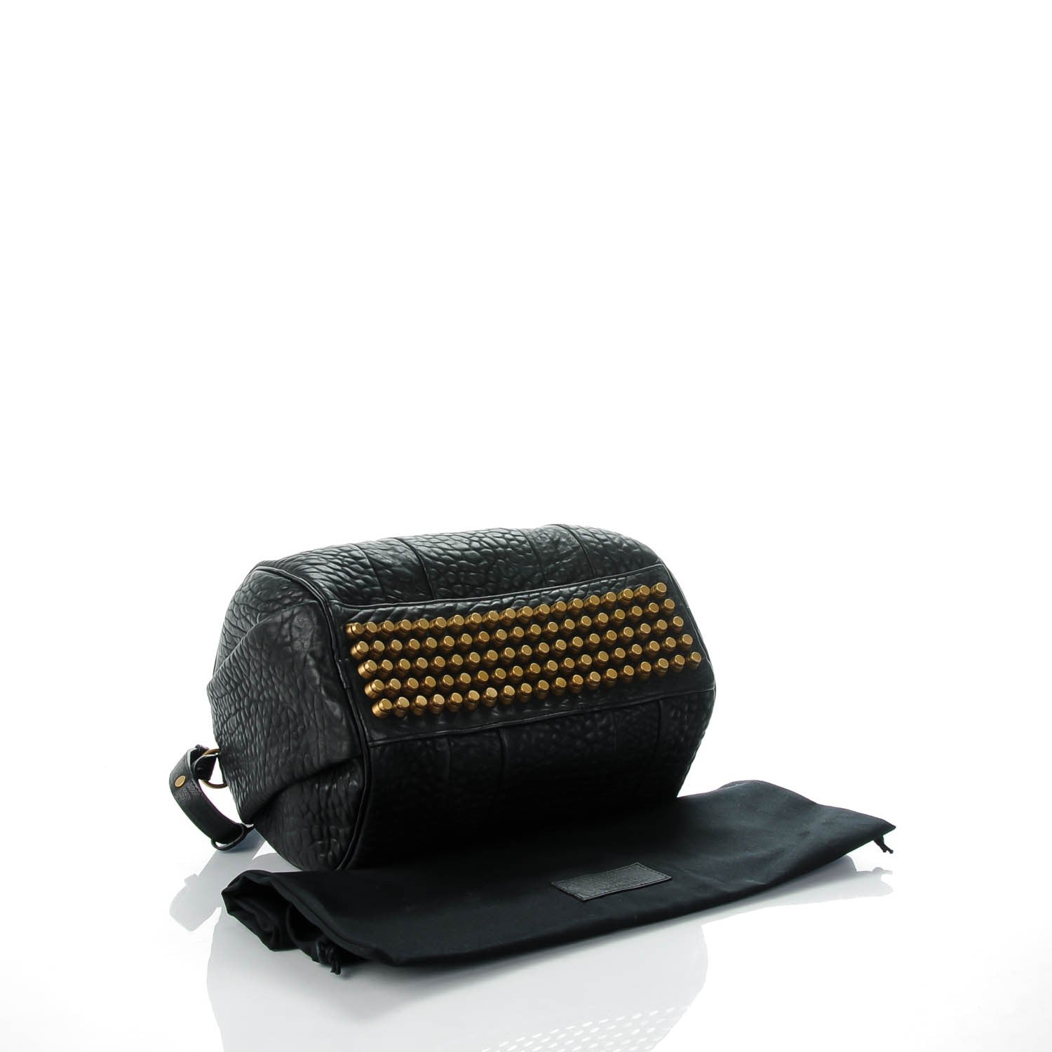 Alexander Wang Pebbled Lambskin Rocco Black Antique Brass Hardware 4 of 7
