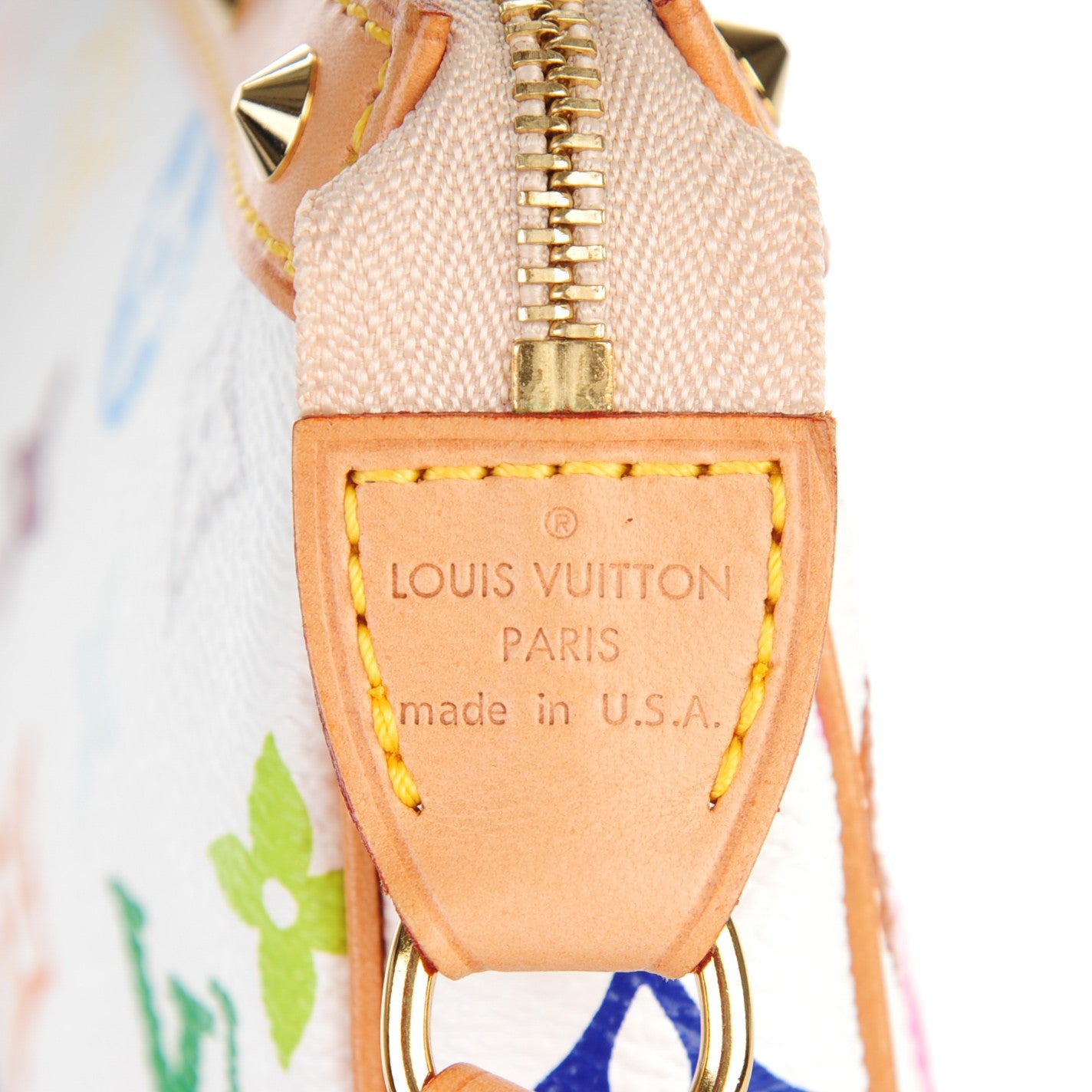 Louis Vuitton Monogram Multicolor Pochette Accessories White 5 of 8