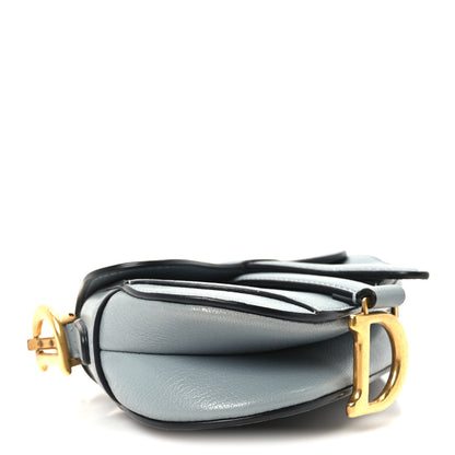 Christian Dior Goatskin Micro Saddle Bag Cloud Blue 3 of 9