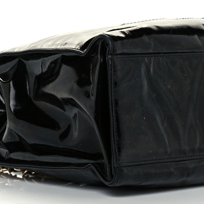 Chanel Patent CC Shoulder Bag Black 9 of 10