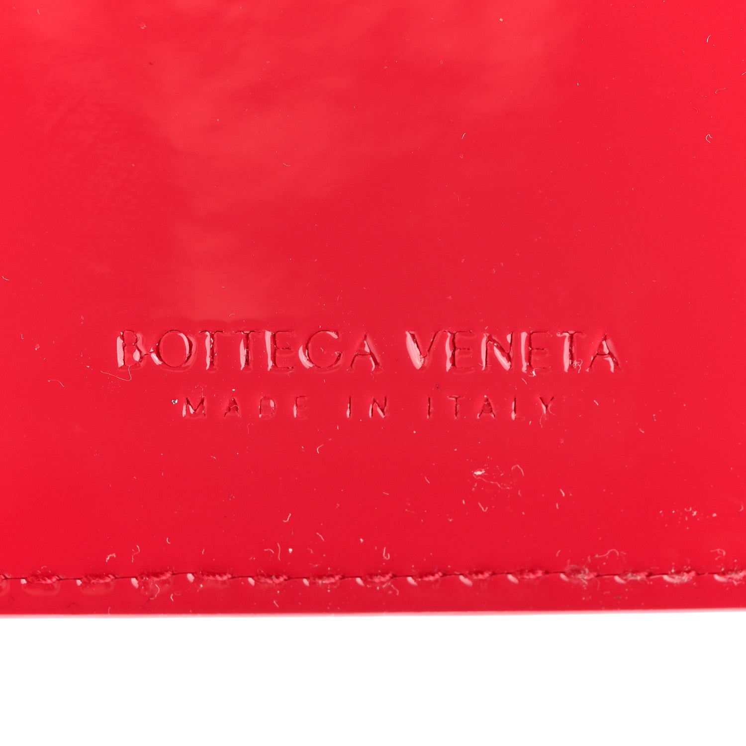 Bottega Veneta Patent Calfskin Intrecciato Zip Card Holder Pink 6 of 6