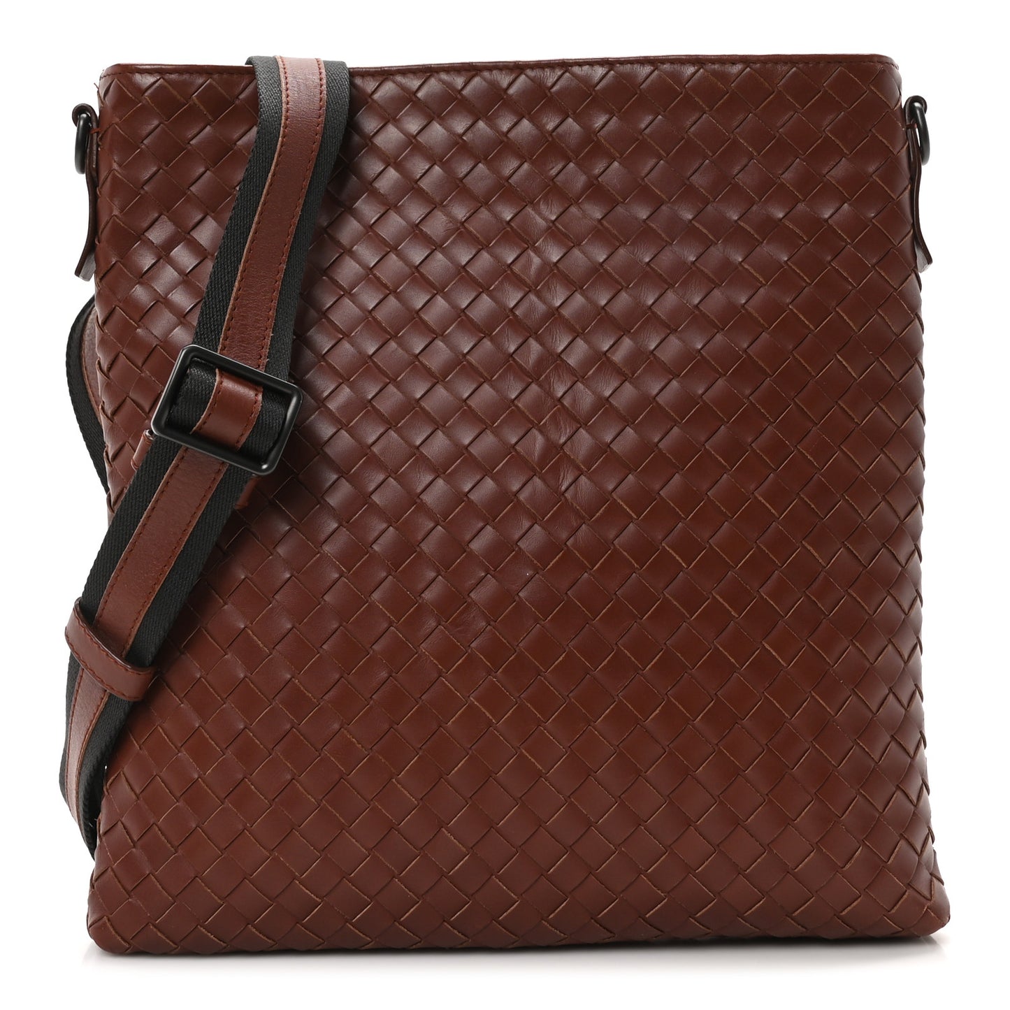 Nappa Intrecciato VN Crossbody Messenger Bag Rust