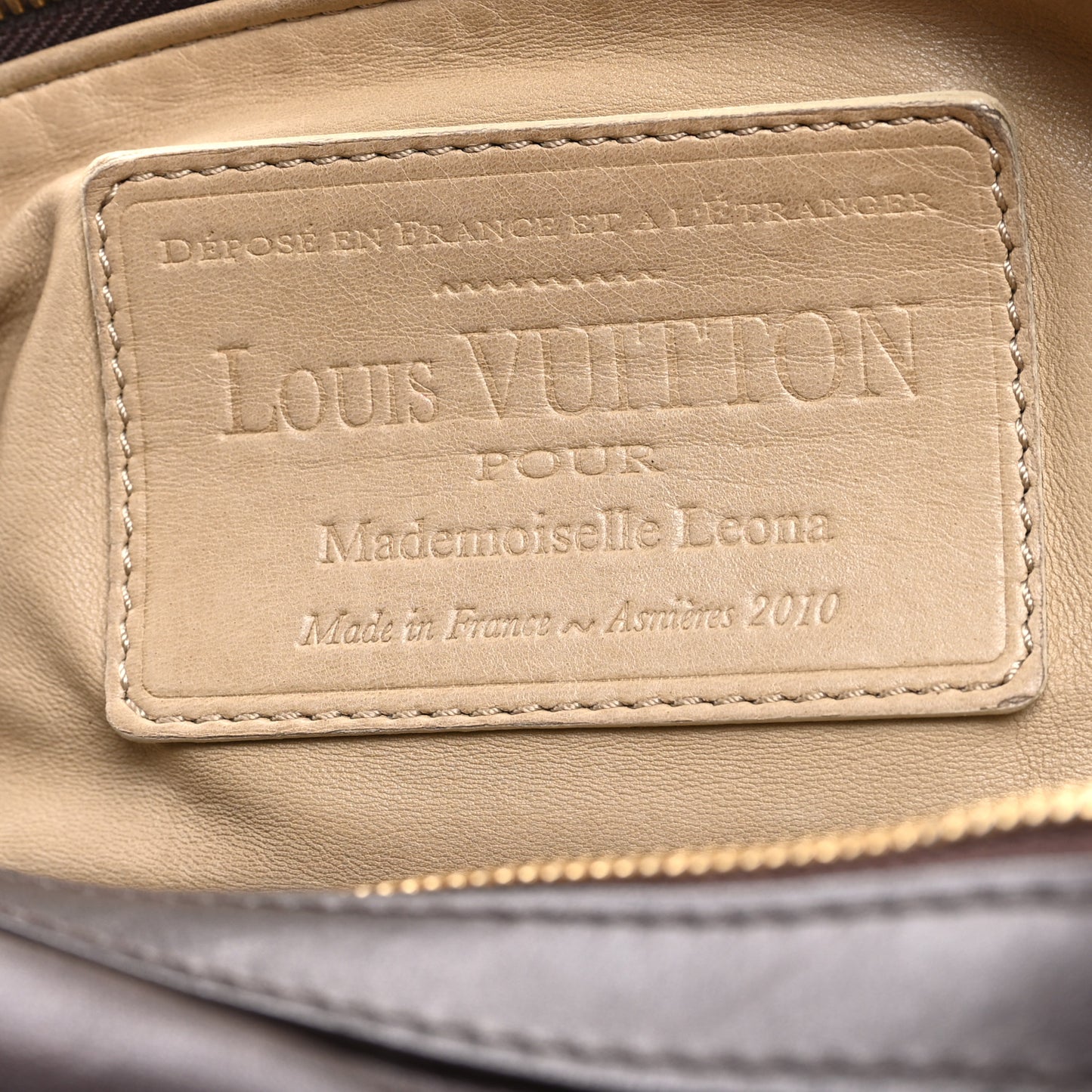 Calfskin Sac Louis Chocolate