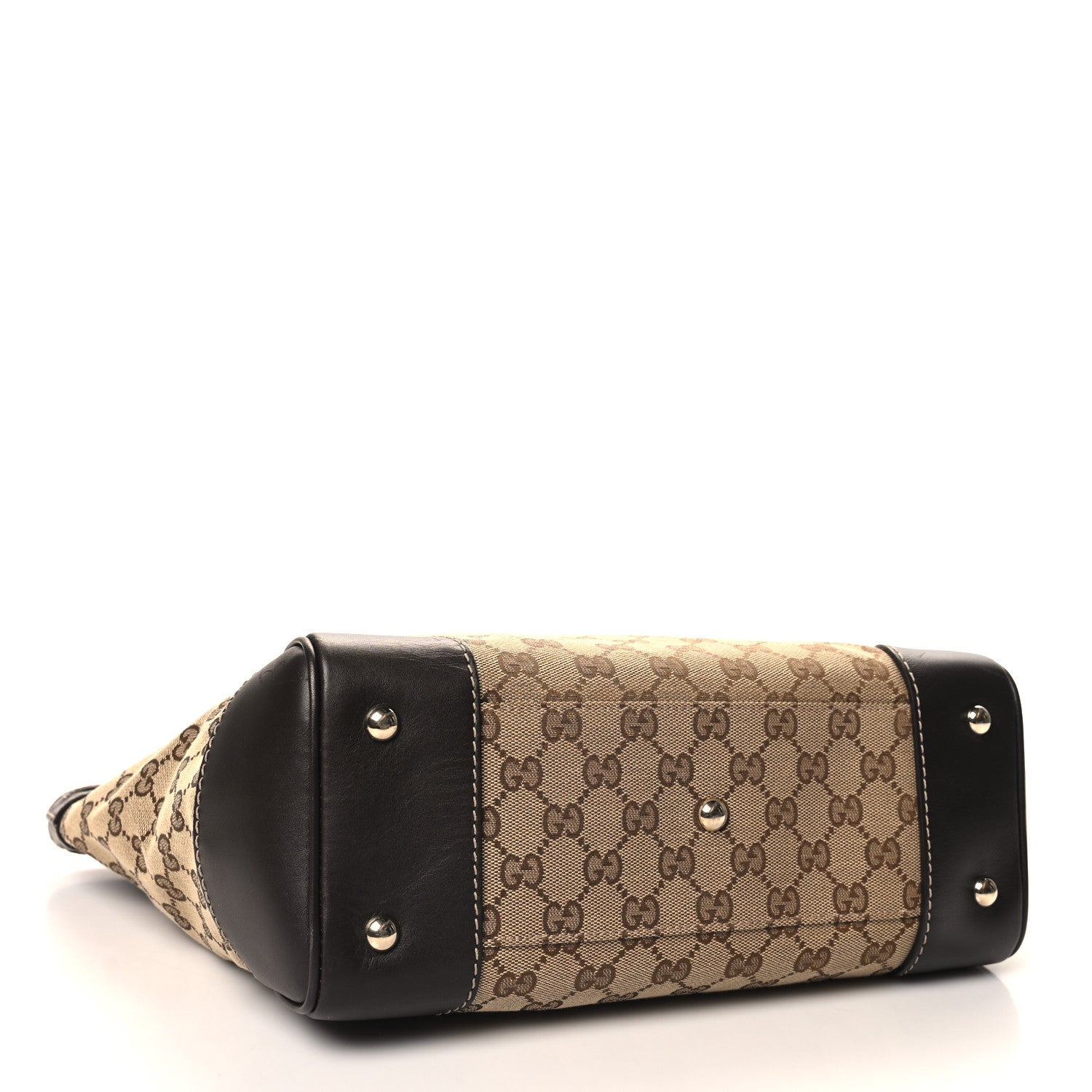 Gucci Monogram Web Medium Mayfair Tote Dark Brown 4 of 11