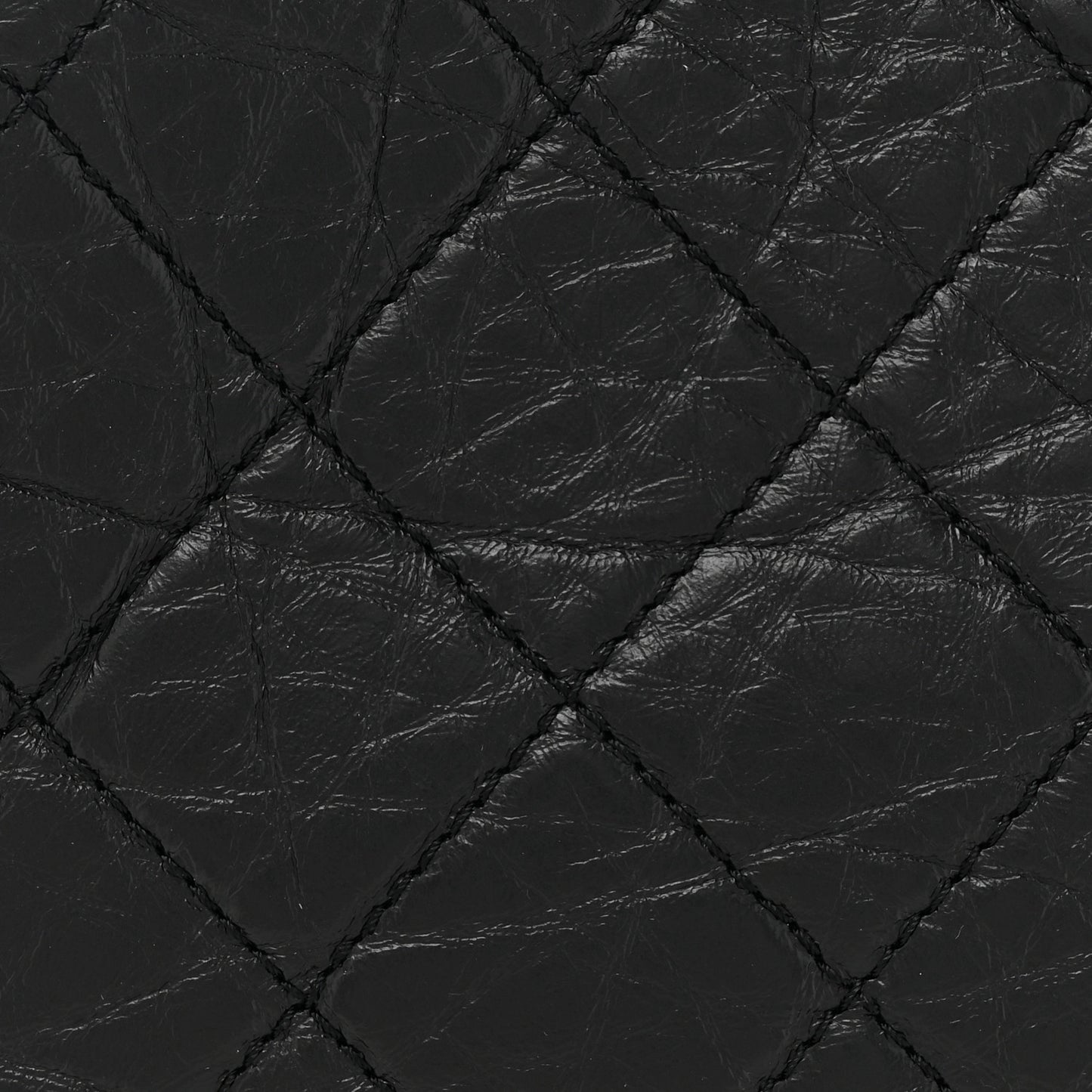 Aged Calfskin Quilted Small Gabrielle Backpack Black