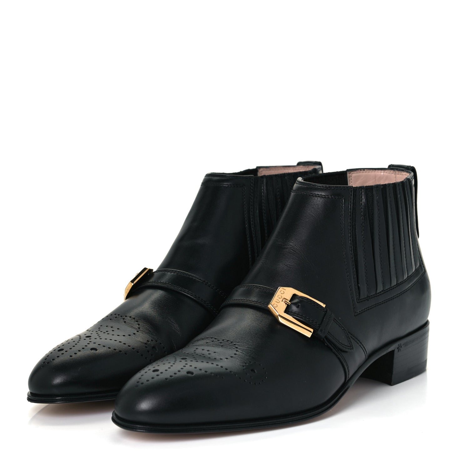 Waxed Calfskin Womens Ankle Boots 37 Black