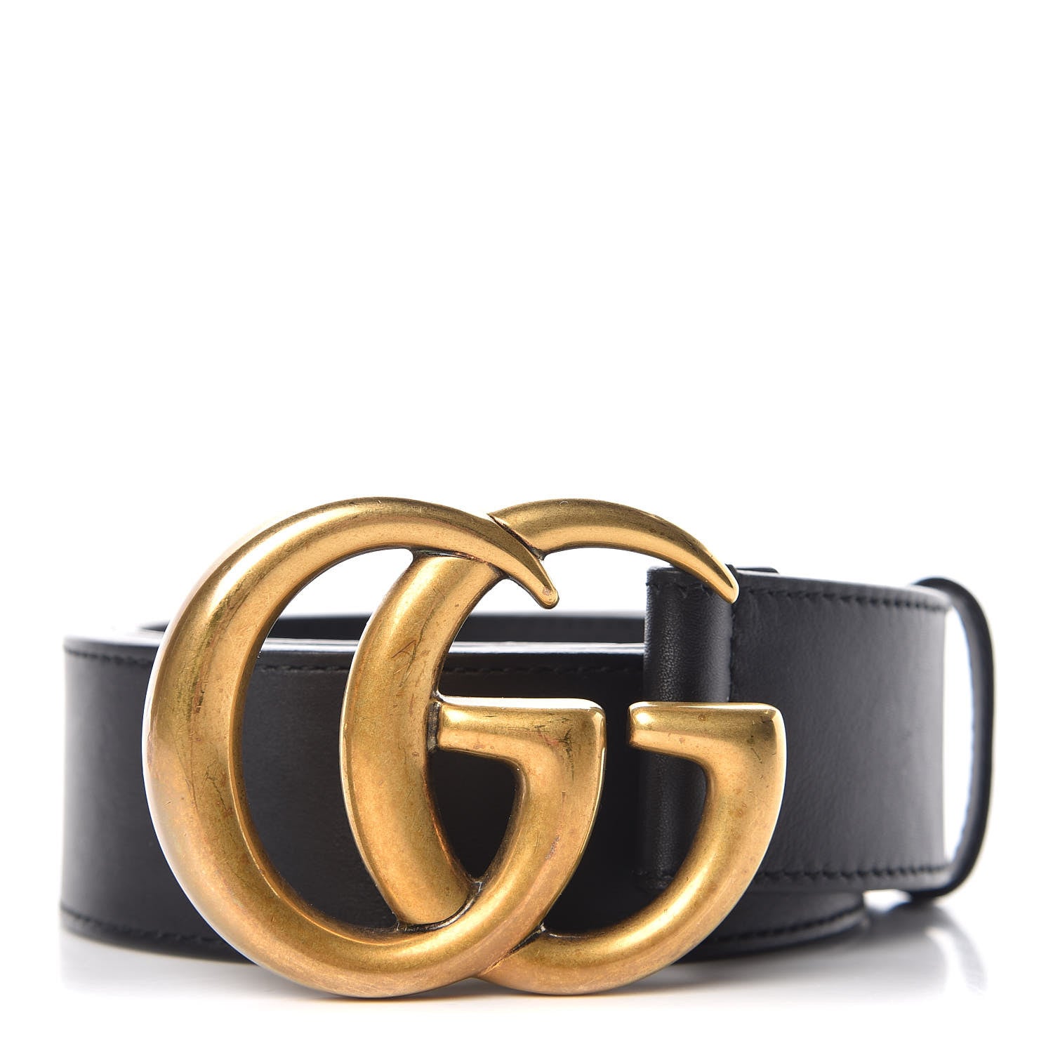 Gucci Calfskin Double G 40mm Belt 85 34 Black 1 of 6