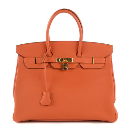 Hermes Togo Birkin 35 Orange 1 of 17