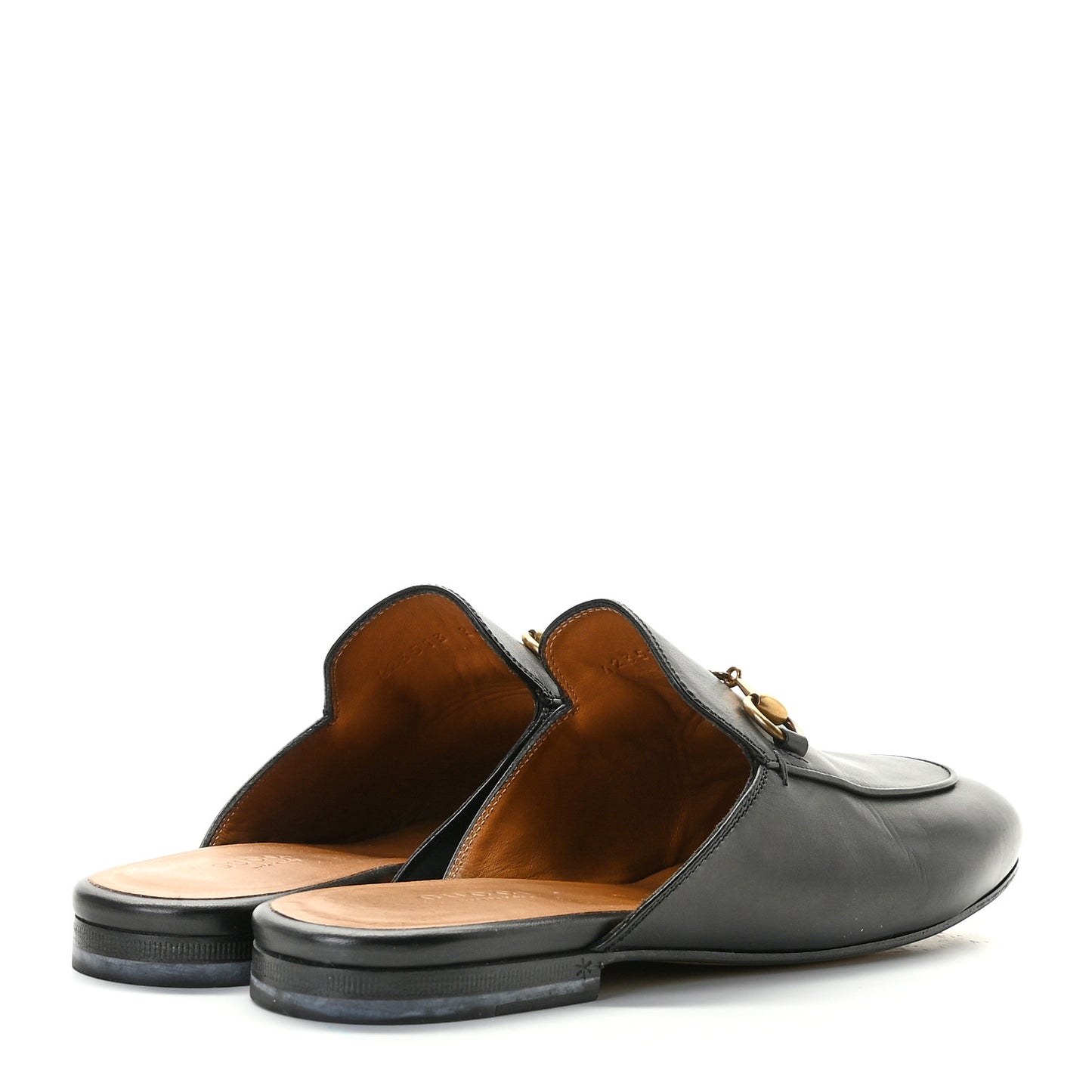 Calfskin Womens Princetown Slippers 36.5 Black