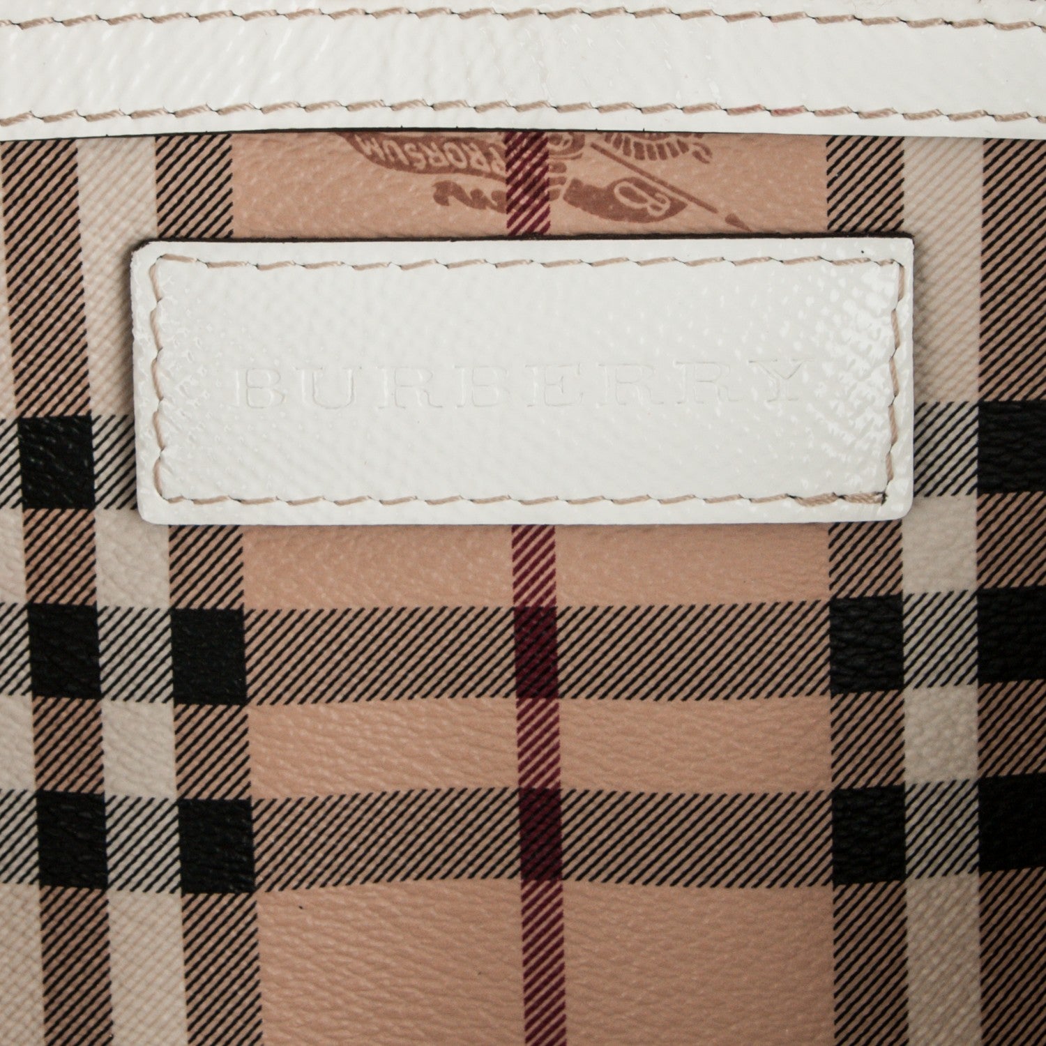 Burberry Haymarket Check Small Canterbury Tote White 6 of 6