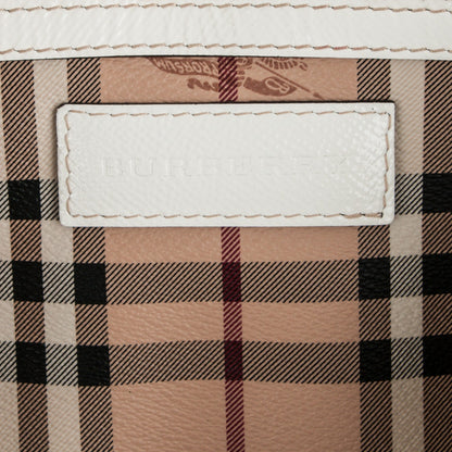 Burberry Haymarket Check Small Canterbury Tote White 6 of 6