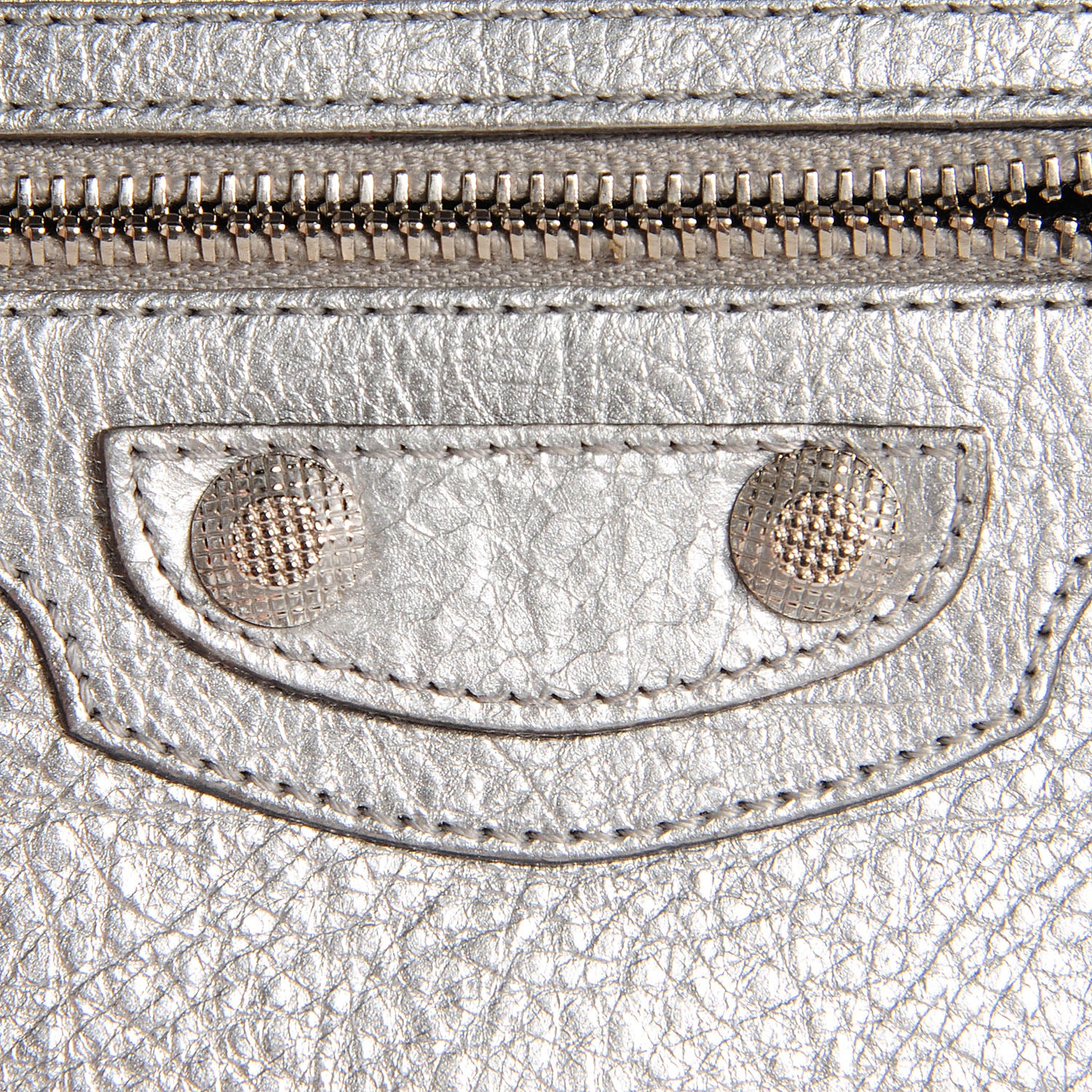 Balenciaga Agneau Giant 12 Silver Hardware Money Wallet Gris Aluminum 6 of 9