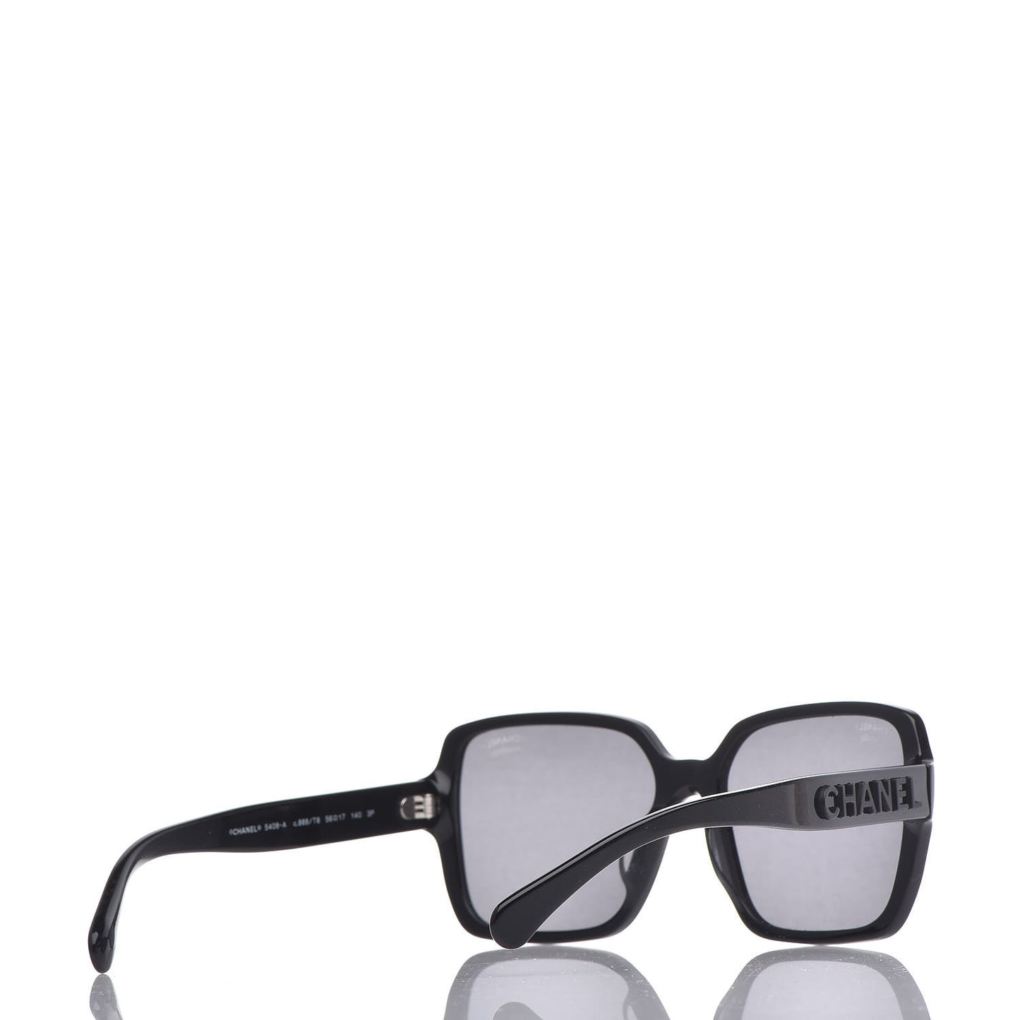 Acetate Polarized Square Sunglasses 5408 Black