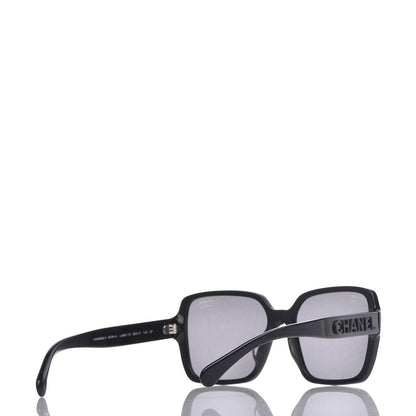 Chanel Acetate Polarized Square Sunglasses 5408 Black 4 of 9