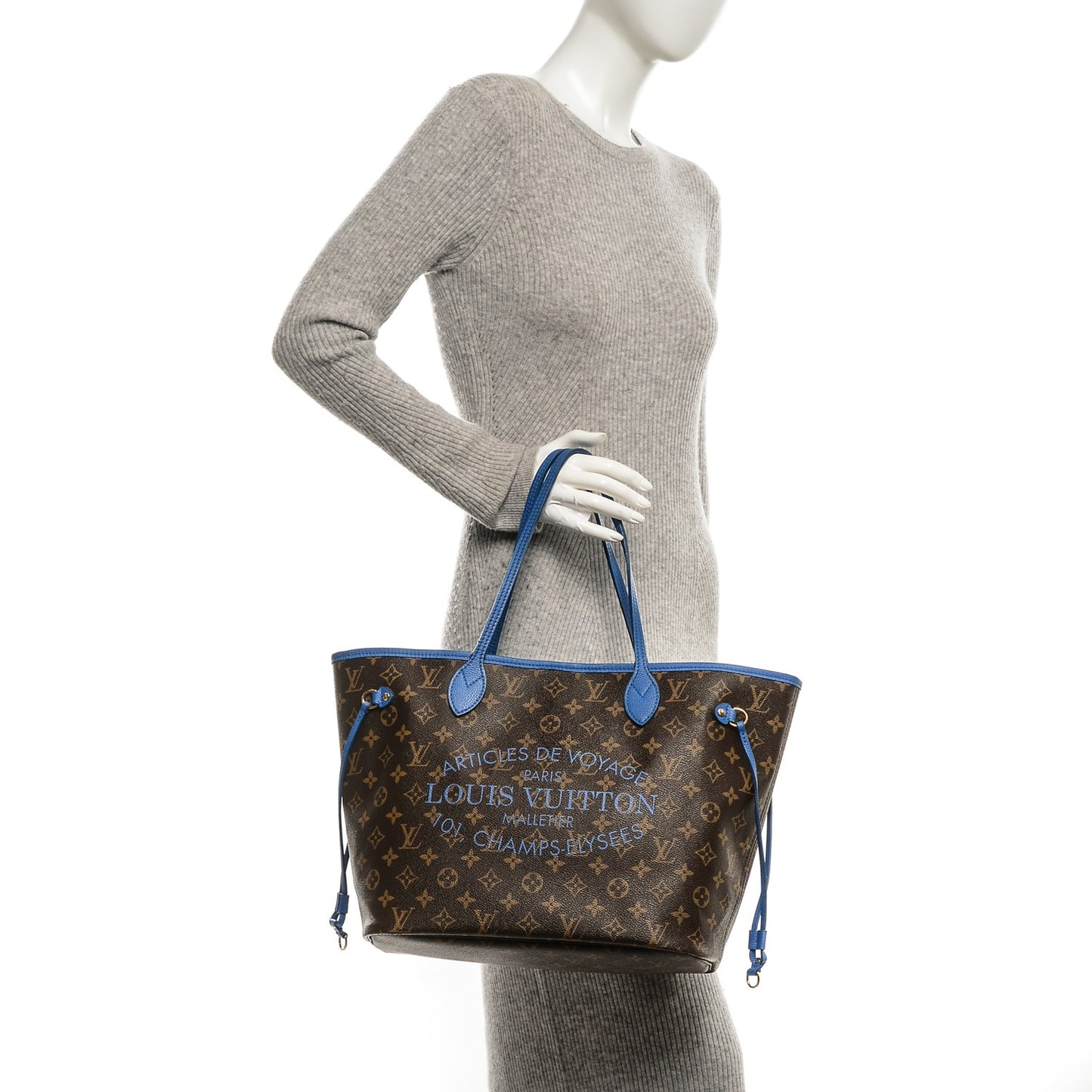 Monogram Articles de Voyage Ikat Neverfull MM Grand Blue
