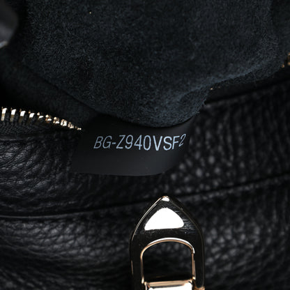 Valentino Garavani Pebbled Calfskin Small Rockstud Flip-Lock Messenger Bag Black 6 of 6
