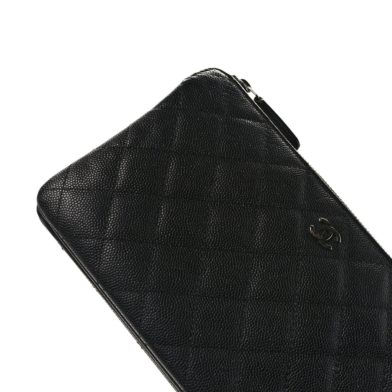 Chanel Iridescent Caviar Quilted Small Zipped Pouch Black 10 of 10