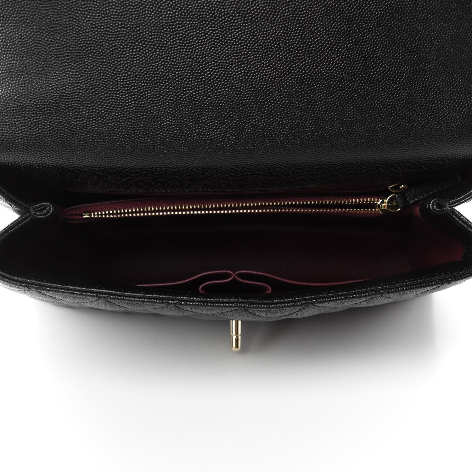 Chanel Caviar Quilted Small Coco Handle Flap Black 5 of 11