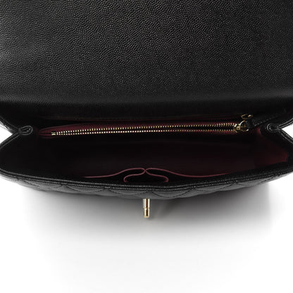 Chanel Caviar Quilted Small Coco Handle Flap Black 5 of 11