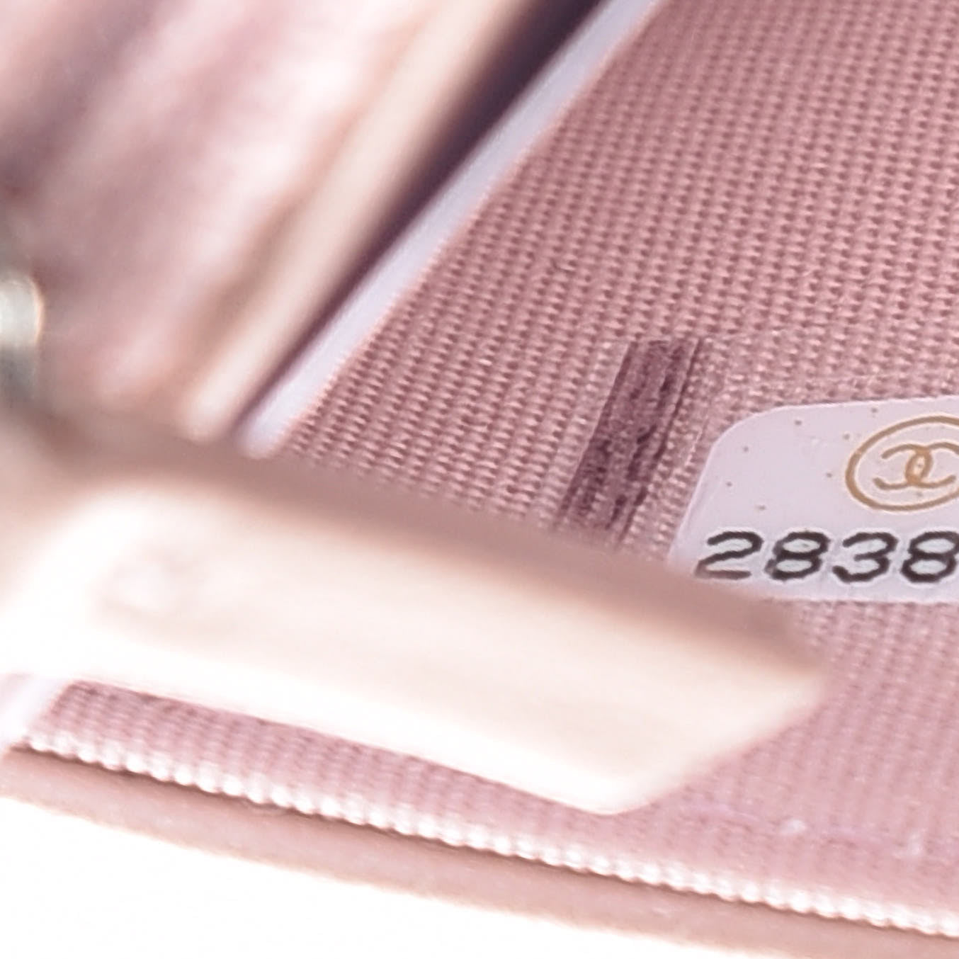 Chanel Goatskin Camellia Embossed Wallet On Chain WOC Light Pink 8 of 12