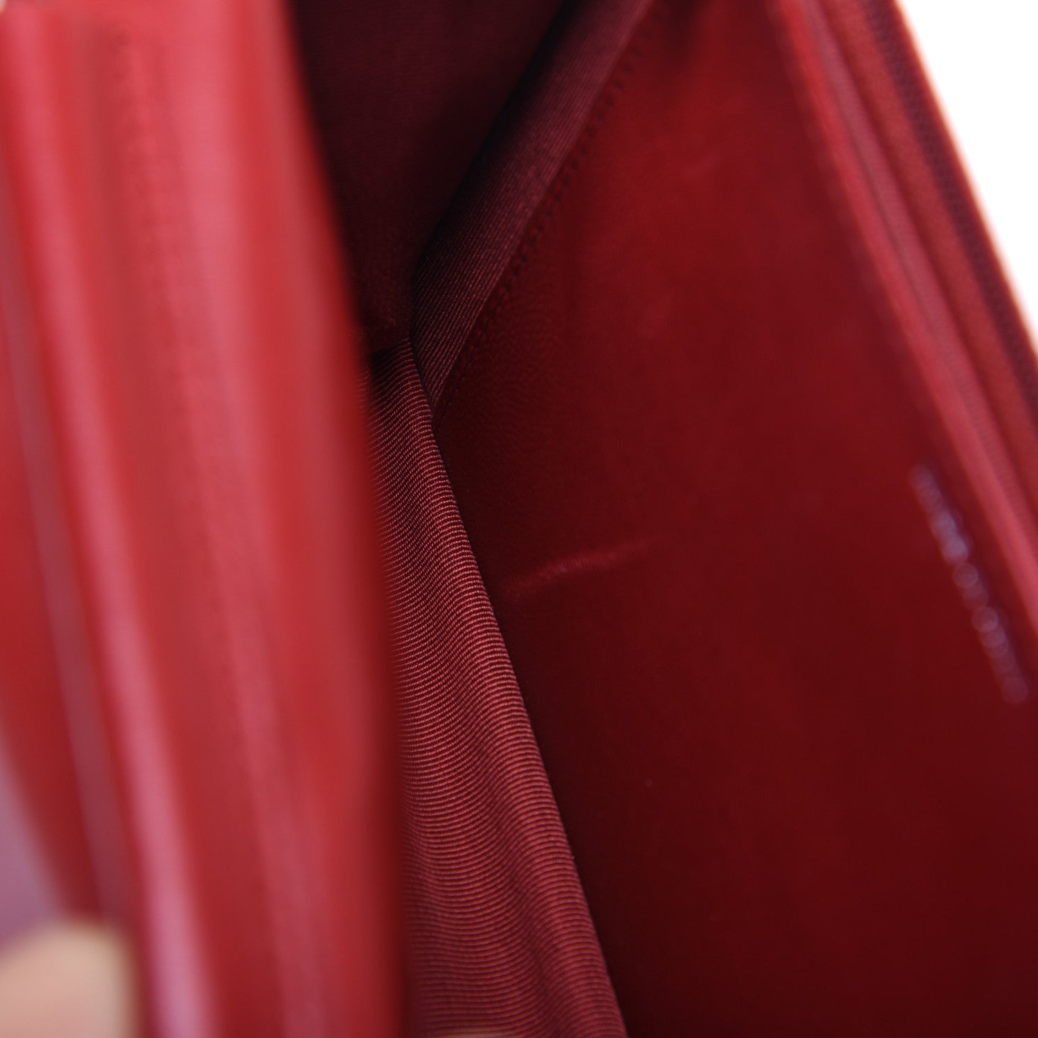 Chanel Lambskin Quilted Wallet on Chain WOC Red 16 of 16