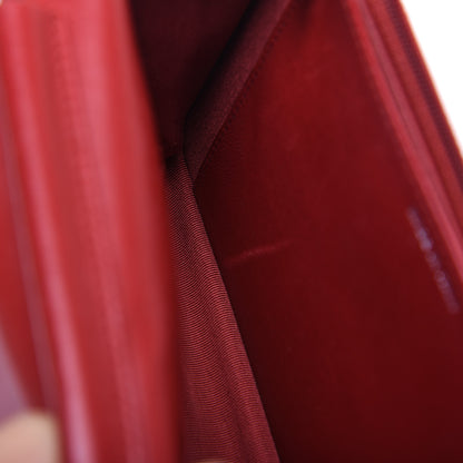 Chanel Lambskin Quilted Wallet on Chain WOC Red 16 of 16