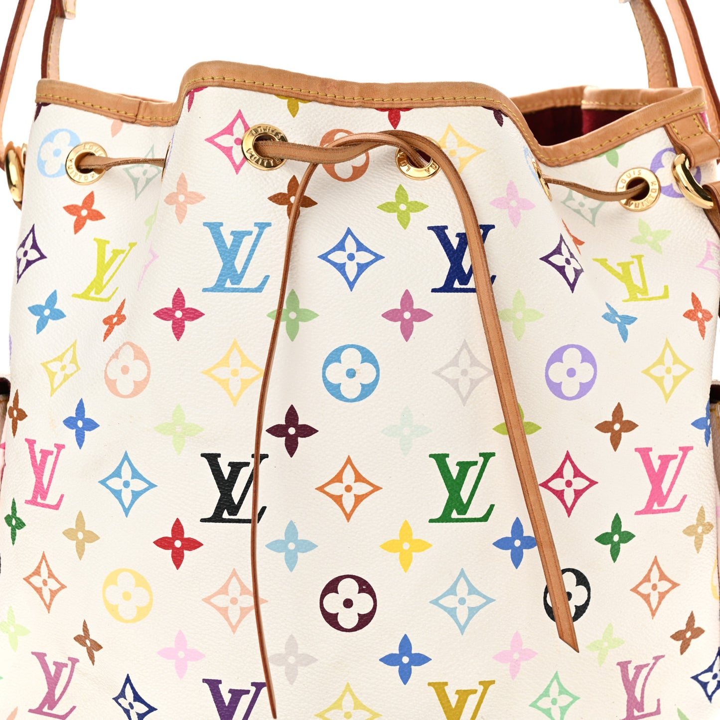 Monogram Multicolor Petit Noe White