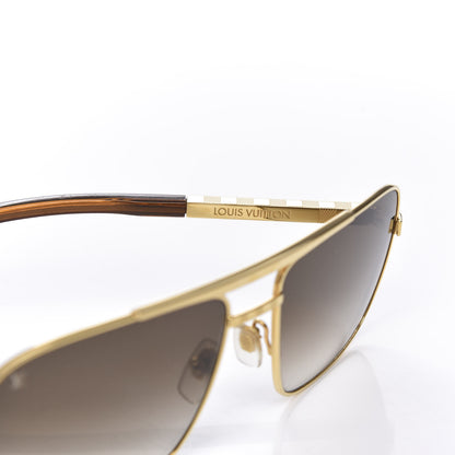 Louis Vuitton Attitude Sunglasses Z0259U Gold 6 of 7